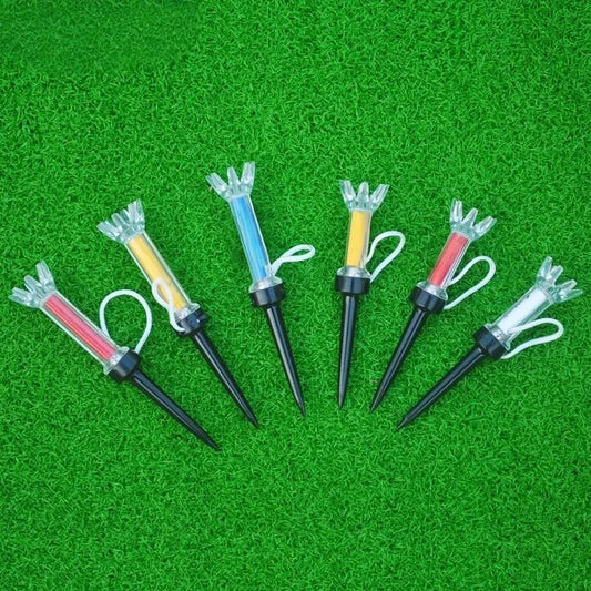 5 pieces Magnetic Plastic Golf Tee Set - 2 Sizes