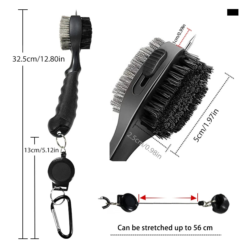 Golf Club Brush Golf Groove Cleaning Brush - 2 Sided