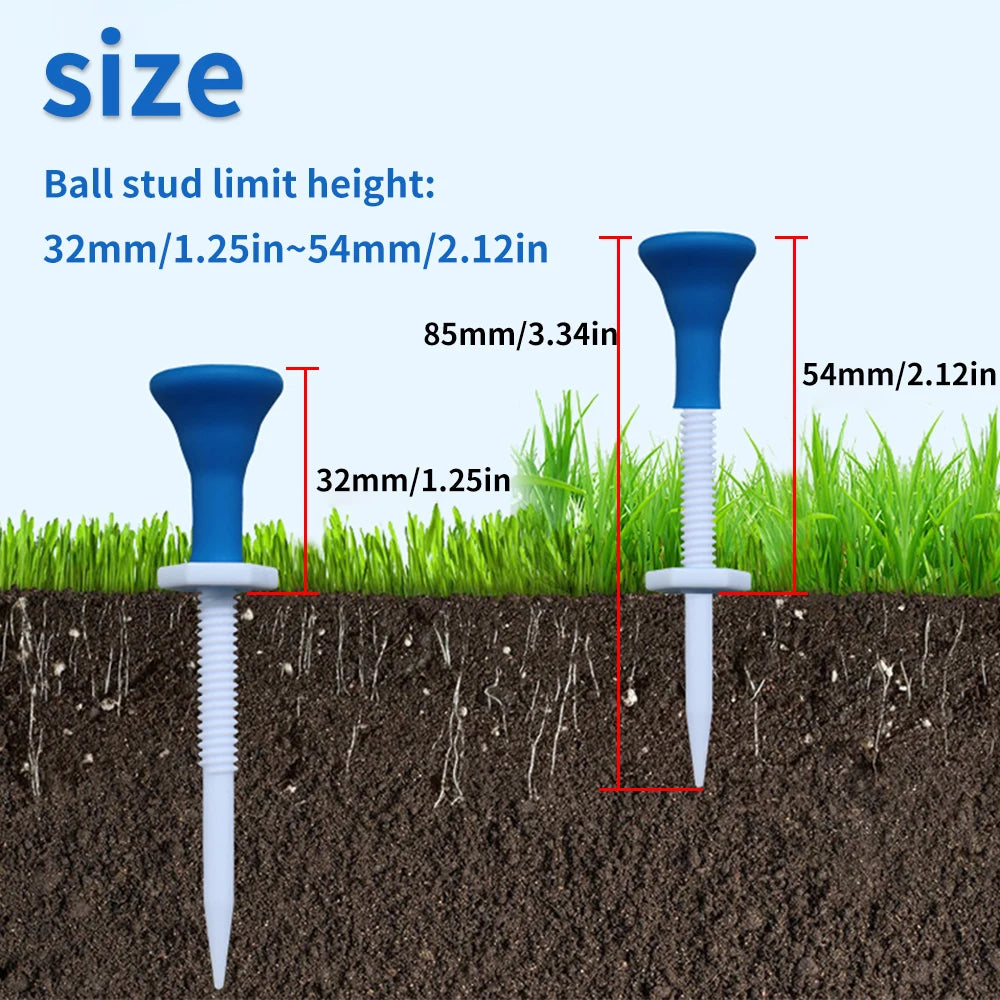5 Premium 85mm Adjustable Plastic Golf Tees