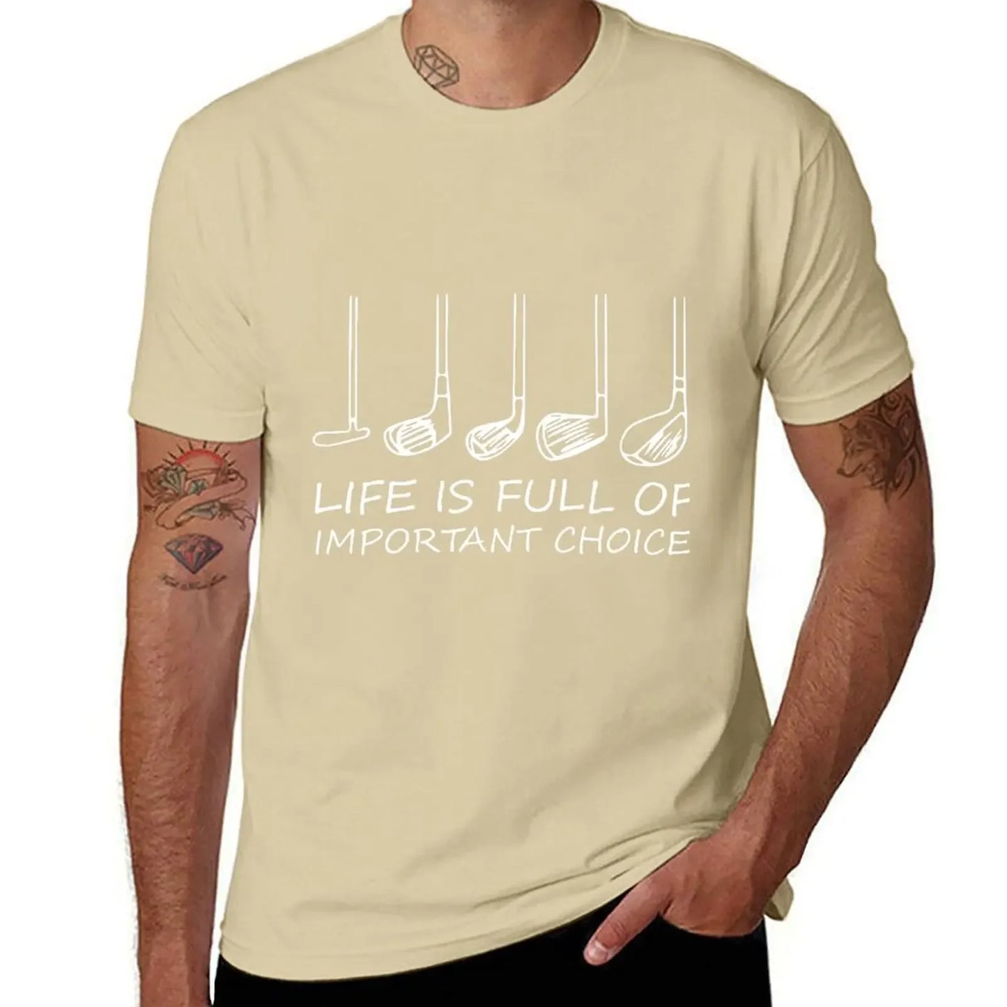 'Life is Full Of Important Choices' Golf T-Shirt