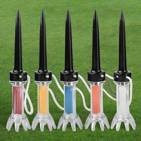 5 pieces Magnetic Plastic Golf Tee Set - 2 Sizes
