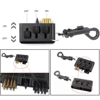 3-in-1 Golf Club Groove Cleaning Brush