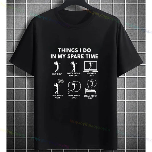 'Things I Do in My Spare Time' Golf T-shirt