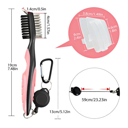Golf Club Brush Golf Groove Cleaning Brush - 2 Sided